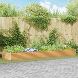  Povišena vrtna gredica 390 x 100 x 36 cm Cinkani čelik | Eponuda.com