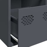 vidaXL Komoda antracit 101,5x39x73,5 cm od hladno valjanog čelika | shoptok.hr