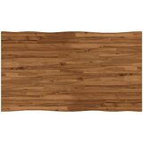  Stol za blagovanje s prirodnim rubom 140 x 80 x 75 cm Prirodna Slike