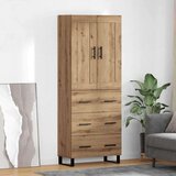  Visok predalnik Umetni hrast 69,5 x 34 x 180 cm Konstruiran les, (5000107848) | Shoptok.si