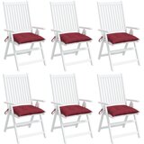 vidaXL Blazine za palete 6 kos vinsko rdeče 50x50x7 cm oxford tkanina Cene