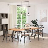 Noge za jedilno mizo v obliki črke A, 2 kosa, antracitne, 90 x (72-73) cm, jeklo, (22123742) | Shoptok.si