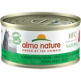 Almo Nature Varčno pakiranje 24 x 70 g - HFC Natural tuna s koruzo