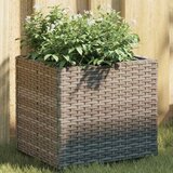  Vrtne sadilice 2 kom siva 36 x 30 x 32 cm od poliratana | shoptok.hr