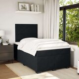 Box spring krevet s madracem crni 120 x 200 cm baršunasti | shoptok.hr
