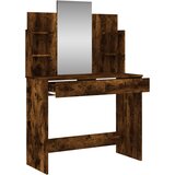  Toaletni stolić s ogledalom boja dimljenog hrasta 96x39x142 cm | shoptok.hr