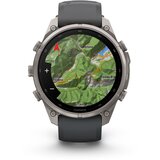 Garmin multisport GPS sat fēnix 9 Pro 47 mm, titanij, grafitno/crni silikonski remen | shoptok.hr