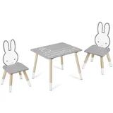RC-847 Bunny Children's Table and Chair Set - Perfect for Kids' Playroom, (21740424)