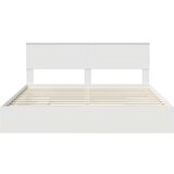  Postelja s shranjevanjem Bela 180 x 200 cm Konstruiran les, (5000105082) | Shoptok.si