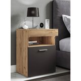 MID.YOU nočna Omarica Slepal M, Barva Hrasta, Antracit | Shoptok.si
