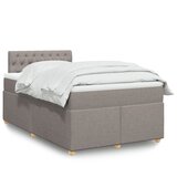  Krevet s oprugama i madracem smeđesivi 120 x 190 cm od tkanine | shoptok.hr