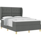  Krevet s podnicom i madracem Tamno siva 160x200 cm Tkanina | shoptok.hr