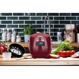 REISHUNGER digitalni mini kuhalnik za riž, 0,6 litra, 350 vatov, temno rdec 542-MDRK-DR | Shoptok.si