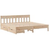 vidaXL Posteljni okvir z vzglavjem 180x200 cm borovina, (21322482) | Shoptok.si