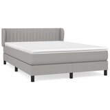  The Living Store Box spring postelja z vzmetnico svetlo siva 140x200 cm blago - Box Spring Postelja, (21444394) | Shoptok.si