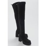 LuviShoes Eleva Women's Black Suede Ankle Boots | Shoptok.si