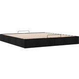  Otomanski okvir kreveta bez madraca crni 200x200 cm od tkanine | Eponuda.com