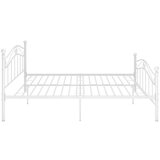  Posteljni okvir bel kovinski 140x200 cm, (20601667) | Shoptok.si