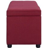 vidaXL Klop s prostorom za shranjevanje 116 cm vinsko rdeč poliester, (20954965) | Shoptok.si