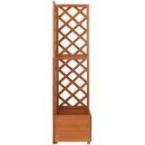  Kutna sadilica s rešetkom 40 x 40 x 150 cm od masivne jelovine | shoptok.hr