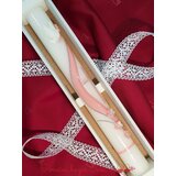  Krstne sveče z golobčkom, cvetjem in križcem KRSV 02 | Shoptok.si
