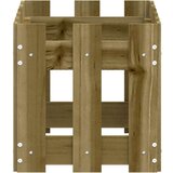 vidaXL Vrtno korito z ograjico 60x30x30 cm impregnirana borovina | Shoptok.si