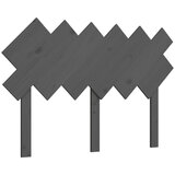 Maison Chic posteljno vzglavje - vzglavna omarica - nočna omarica sivo 122,5x3x80,5 cm trdna borovina, (21705873) | Shoptok.si