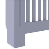 vidaXL pokrivač radijatora 2 pcs siva 112 x 19 x 81.5 cm | shoptok.hr