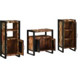 vidaXL Komplet pohištva za kopalnico 3 pcs Trden recikliran les | Shoptok.si