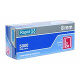 Rapid spajalice High Performance 53/8 (Dubina spojnice: 8 mm, Čelik, 5.000 Kom., Širina: 0,75 mm, Kutija) | shoptok.hr