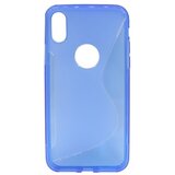 Chameleon Gumiran ovitek (TPU) za Apple iPhone X, modro-prosojen SLine | Shoptok.si
