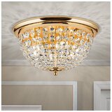 Orion DLU 1840/47 - Kristalni plafon 6xE27/40W/230V, prečnik 47 cm, zlatne boje | Eponuda.com