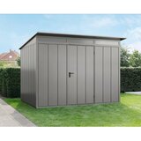 EcoStar Spremište Elegant-P Tip 3 (Vanjska širina uklj. krovni prevjes: 312,7 cm, Vanjska dubina uklj. krovni prevjes: 283,4 cm, Siva, Jedna vrata) | shoptok.hr