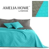 DecoKing Prekrivač Axel 220x240 cm, tirkizna/siva Slike