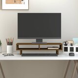  Stalak za monitor boja meda 60 x 27 x 14 cm od masivne borovine | shoptok.hr