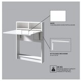 Hanah home bracked white (sto na izvlačenje)