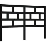  Uzglavlje za krevet crno 141 x 4 x 100 cm od masivne borovine | Eponuda.com