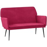  Klupa crvena boja vina 108 x 79 x 79 cm baršunasta | shoptok.hr
