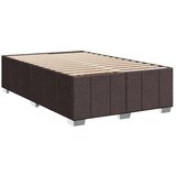 vidaXL Box spring postelja z vzmetnico temno rjava 120x190 cm blago, (21305456) | Shoptok.si