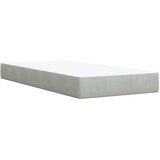 Box spring krevet s madracem svjetlosivi 100x200 cm baršunasti | shoptok.hr