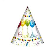 Procos 6 papirnatih klobukov Happy Birthday | Shoptok.si