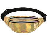 Generic Mode Damen Herren Running Laser Gürteltasche, Wasserdichte PU Gürteltasche, 2 Fächer mit Reißverschluss, Verstellbarer Bund, Gürteltasche Unisex Erwachsene Reise Lauftasche Party Festliche S, (21127119) Cene