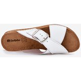 Inblu Ladies Leather Slippers With Buckle White | shoptok.hr
