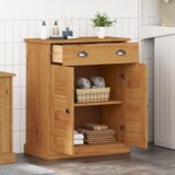 vidaXL Kupaonski ormar boja meda 68 x 34 x 80 cm Masivna borovina | shoptok.hr