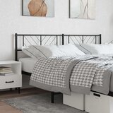 vidaXL Metalno uzglavlje crno 180 cm | shoptok.hr