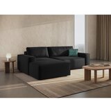 Micadoni Crna sklopiva kutna garnitura od bouclé tkanine (s lijevim kutom) Jodie – Home | shoptok.hr