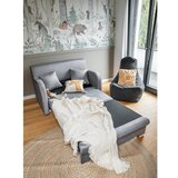 ELTAP Svetlo siva žametna raztegljiva sedežna garnitura 130 cm Ario – | Shoptok.si