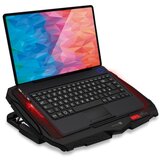Connect IT CCP-2200-RD-Podloga za hlađenje laptopa, 4x ventilatora, 2x USB, crna/crvena | Eponuda.com