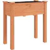 vidaXL Korito s podlogo rjave barve 71x37x76 cm trden les jelke, (20758868) Cene