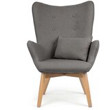 Sofotel Norse stolica s naslonom i osloncem za noge, siva | shoptok.hr